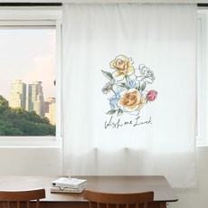 빛차단 암막커튼 S27 위시미럭 XL 140X230cm 디지털프린팅 긴창커튼 현관 가리개 베란다 가림막
