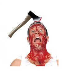 할로윈 도끼 머리띠 장식 파티 소품 데코 2개, 기본