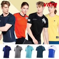 비트로 남성 여성 반팔 티셔츠 반팔 배드민턴복 게임웨어