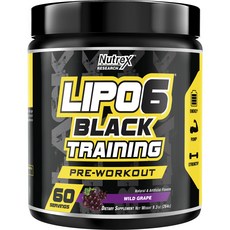 Nutrex Research Lipo 6 黑色訓練散點圖口味, 1個, 264g