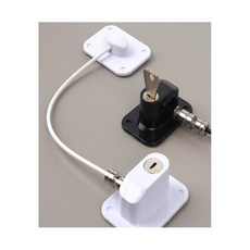 로켓터틀 열쇠형 와이어 잠금장치 노트북케이블락, 화이트