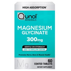 Qunol 甘胺酸鎂 300mg 薄膜衣錠, 1個, 60錠