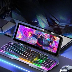휴대용 서브 모니터 hdmi 터치스크린 가로 긴 모니터, 10.3인치_1920x720터치_스피커_C타입