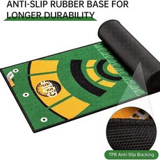 ENHUA GOLF 高爾夫推桿練習地墊 10英尺室內戶外高爾夫練習器, 圖片顏色, 1個