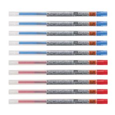 유니 스타일핏 리필심 0.38mm UMR-109-38, 청5적5