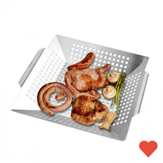 프리폼 사각 타원형 타공팬 타공후라이팬 사각팬 벌집 직화구이 BBQ 숯불 석쇠 휴대용 캠핑용, 1개, 사각타공팬