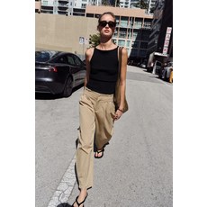 ZARA 골지 니트 홀터넥 탑 - 블랙 506437414