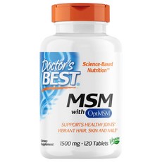 Doctor's BEST MSM保健錠 1500mg, 120顆, 1罐