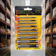 가죽공예 펀치 9개 세트 공구 홀 기계 용품 뚫기 도구