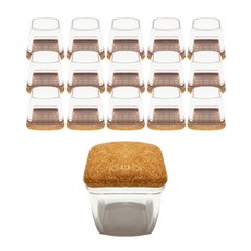 네츄라이프 의자발 커버 3세대 사각, 투명, 16개