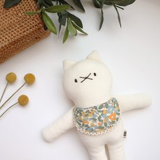 도비엘-DIY키트세트 독일 오가닉 유기농 밍밍 아기 고양이 인형만들기 애착인형 만들기 태교바느질 임신축하선물, 1개, 모든 성별