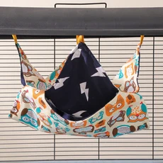 햄스터3층 햄스터 케이지 잠자는 해먹 인쇄 기니피그 옷 침대 설치류 친칠라 작은 집, 05 Double-C, 02 20x20cm, 1개