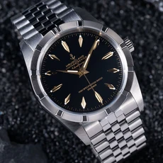 Hruodland 2026 레트로 36MM 남성호환 자동 식 시계 PT5000 사파이어 글래스 스테인레스 스틸 방수 20Bar