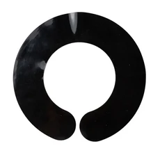 실리콘 헤어 커팅 칼라 숄 이발소 미용사 케이프 염색 방수 넥 랩 커버 이발사 액세서리, 01 Black