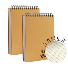 두꺼운 상철 스프링 노트 A5 B5 그리드 줄 모눈 필사 오답 수학 개념정리 연습장 학교, 줄노트, 1개