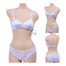 미즈누아 주니어 2단계 AA컵 브라팬티 주니어브레지어 주니어속옷세트 청소년브라 중학생속옷