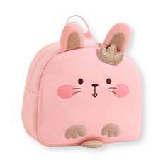 토이토 애니멀 키즈 백팩 4종 미아방지 어린이 동물 꿀벌 가방, 1개, 핑크 토끼