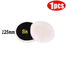 자동차 페인트 케어용 울 연마 디스크 패드 왁싱 버핑 액세서리 5 가지 크기 75-180mm, 3)125mm-1PCS