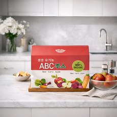 유기농 활기찬아침 ABC 주스 중년건강 변비 선식 피로회복, 100ml, 42개