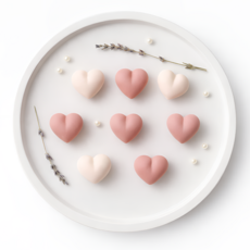 마지온 냉장고 자석 인테리어 마그네틱 8종, 핑크 하트