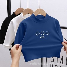 高品質 兒童德絨打底衫男女童軟糯半高領長袖保暖衣內搭上衣T恤秋冬 NIJO