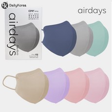 에어데이즈 프리스타일 컬러 마스크 10매 pil+42600Vv, 대형_베이지, 본상품선택