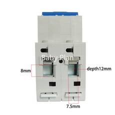 태양 전지 자전거 스쿠터 배터리 회로 차단기 2P DC, 01 2P, 01 16A