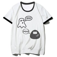 포우 여성 만화 스트리트 웨어 디자이너 티셔츠 일본 Y2K 의류, XXL, [06] 13080