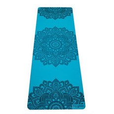 요가디자인랩 인피니티 PU 고무 프리미엄 요가매트 5mm, 만다라 아쿠아, 1개