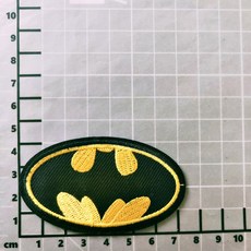 皮卡布 蝙蝠俠 刺繡布貼, 1個, 小,熱熔膠款