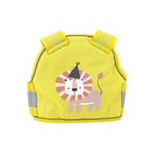 JoyBaby兒童機車安全帶, 黃色獅子-包覆款-前後兩用, 1個