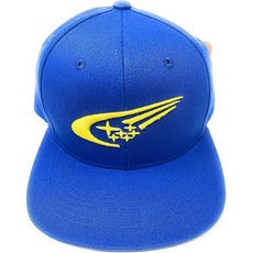 스바루 모터스포츠 로고 랠리 플랫 비저 캡 모자 임프레자 STI WRX 레이싱 면 블루, 스바루 모터스포츠 로고 랠리 플랫 비저 캡 모자 임프레