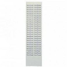 【大鼎OA】【含稅】20/50人份打卡鐘鐵製專用卡架，鐵製打卡鐘卡架，考勤卡片收納管理, 1個, 50人份卡架, 米白