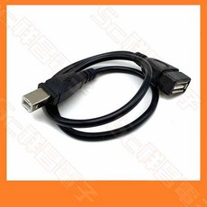 祥昌電子 USB2.0 Type-A 轉 Type-B 轉接線 50CM, 1個