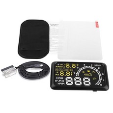 14.9cm5.5인치 HUD 헤드 디스플레이 윈드실드 스크린 프로젝터 차량 속도 과속 알람 OBDII/EUOBD 인터페이스 플러그 자동차 Hud 스크린 자동차용 앤 플, 14.9cm5.5인치 HUD 헤드 디스플레이, 윈드실드