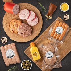 한우와 한돈으로 만든 정통 독일식 수제햄 소세지 선물세트 추석 명절, 단품