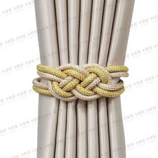 磁吸窗簾綁繩 簡約風窗簾配件, 1個, 金色&香檳-D【1入】, 金色&香檳
