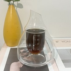 日式平口冰酒壺溫酒器暖酒器分酒器家用白酒杯子酒壺套裝輕奢酒具 0FN7, （烤花工藝）斜口小酒壺帶刻度, 1個