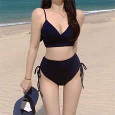 女款修身高腰性感比基尼泳裝