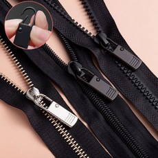 3 / 5 구성 누르는 셀프 지퍼고리 수선클립 지퍼손잡이 자크고리 지퍼수리 옷 가방 카라비너 손잡이 셀프지퍼수리 교체, 5개, 검정