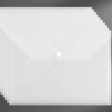 CP 台灣發貨 新款ins抽杆文件夾 A4 資料三角拉桿夾 莫蘭迪水滴透明加厚試卷夾, 1個, 【文件袋】透明白,【3.5個送6.5個】10個