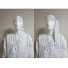 서민복 행사복 농악복 행주치마 머리수건 머리두건 머리띠 공연복 한복 농민복