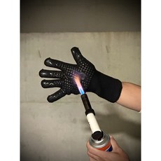 마그마 방염장갑 내열장갑 바베큐 캠핑 화로대, 블랙, 1개