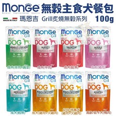 Monge 瑪恩吉 Grill炙燒肉塊無穀主食狗餐包 100g, 1個
