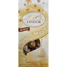 린트 린도르 거부할 수 없는 부드러운 화이트 초콜릿 트러플 8.5 Lindt Lindor Irresistibly Smooth White ChocolateTruffles 8.5 O, 1개, 240g