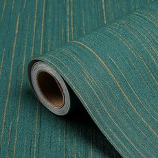 Biyoee Teal Grasscloth 필 앤 스틱 벽지 텍스처 콘택트 페이퍼 39.9 x 304.8cm(15.7 120인치) 자체 접착 인조 잔디 천 탈착식 캐비닛 카운터, 청록색