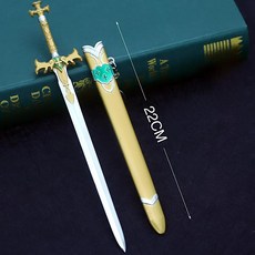刀劍神域 金木犀劍 22cm (長劍 配 大劍架) (附贈 市價100元 大刀劍架) (台灣現貨), 1個