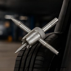四合一多功能輪胎氣門工具組：氣門拆卸、螺紋清潔、碎石移除、快速洩氣, 通用, bc-cc124, 通用