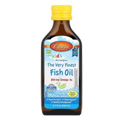 칼슨랩스 키즈 어린이 노르웨이산 베리 피니스트 피쉬오일 내츄럴 천연 레몬 800mg 오메가 3, 레몬맛, 200ml, 2개