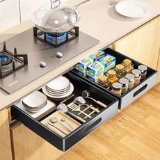 하부장슬라이딩수납함 레일 양념장보관, 상세페이지 참조, 1개